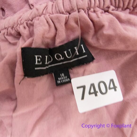 Eloquii Eyelet‎ Tie Front Maxi Dress, 16 - Picture 14 of 16